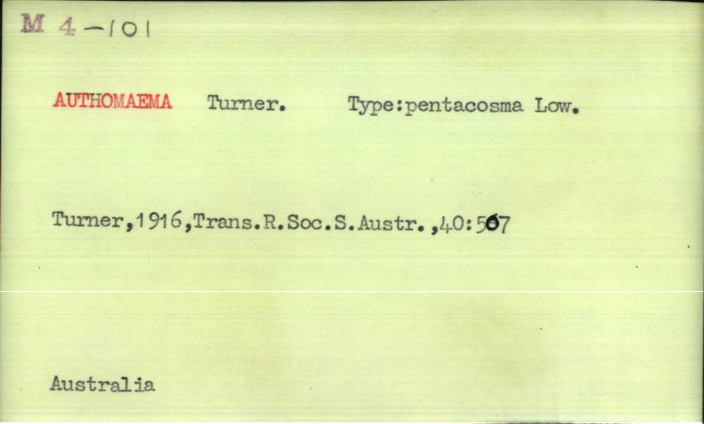 front of card
